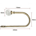 thumbnail image 2 of Curtain Holdbacks for Wall, Curtain Tieback Hooks Crystal Ball 2 Pack Decorative Modern Drapery Pull Backs Heavy Duty Window, 2 of 5