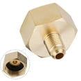 thumbnail image 1 of 1Pcs Car Air Conditioner Brass Adapter R134A 1/4 Sae Quick Couplers To G3/4 Sae for Air Conditioning Adapter Quick Coupling, 1 of 9