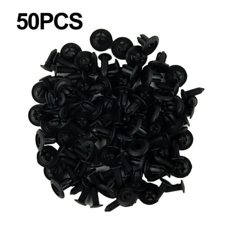 

50Pcs Nylon Front Bumper Fender Body Moulding Clips Rivet Retainer For Mazda 3 6