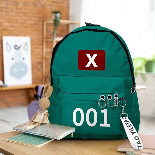 Corea juego temporada2 bolsas de mochila de cosplay unisex impresión sólida bolsos de hombro estudiante gran capacidad bolsos escolares de deportes al aire libre