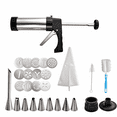 thumbnail image 3 of Spritz Cookie Press Gun Kit,Butter Cookie Press with 13 Discs & 9 Icing Nozzles for DIY Christmas Cookies and Decorating Cakes,Gifts for Women(Comes with 2 Cleaning Brush), 3 of 8