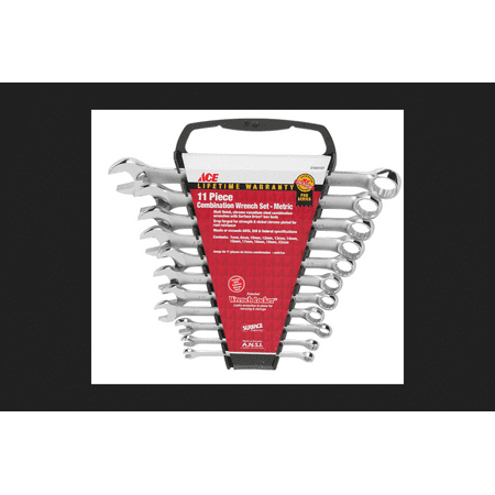 

Ace Wrench Locker 11 pc. Chrome Metric Combination Wrench Set