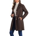 thumbnail image 4 of INSPIRE CHIC Women's Coats Single Breasted Long Outerwear Winter Trench Coat 8 /, 4 of 6