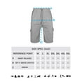 thumbnail image 5 of Mens Fleece Sweat Cargo Shorts With Elastic Waistband Drawstring Athletic Workout Gym Shorts-Gray,3XL, 5 of 5