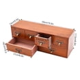 thumbnail image 2 of 6 Drawers Brown Desktop Dresser Wooden Storage Dressers Chests of Drawers for homes, offices, libraries, 2 of 20