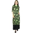 thumbnail image 6 of Bimba Women Floral Rayon Kurta Kurti 3/4 Sleeve Formal Casual Indian Tunic Blouse, 6 of 6
