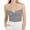 Gray, variant on Strapless Tops for Women Casual Summer Sweater Knot Front Knit Tube Tops Sleeveless Cute Crop Tops