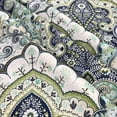 thumbnail image 6 of Serafina Home Anastacia Boho Shower Curtain for Bathroom: Fabric Floral Paisley Moroccan Damask Design, 6 of 6