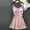 F-456Pink, variant on ZHOGXU Women's Dress Sleepwear Sleeveless Suspender V Neck Solid Color Lace Trim Fashion Comfortable Elegant Dresses For Casual Daily Wear,Pink,L