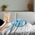 thumbnail image 3 of Narwhal Soft Flannel Fleece Throw Blanket, Cartoon Drawing Style Whale Rainbow Horn Unicorn of the Ocean Arctic Animal, Cozy Plush for Indoor and Outdoor Use, 50" x 60", Multicolor, by Ambesonne, 3 of 5