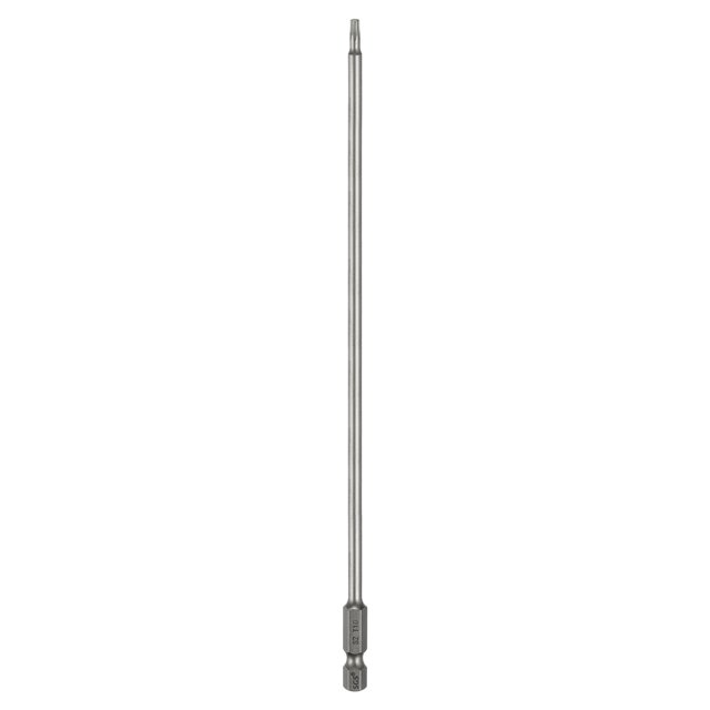 Punta de destornillador Torx T10 Uxcell 1/4" Vástago hexagonal 8" (200mm) Longitud Magnética Sin Punta de Agujero 6 Puntos