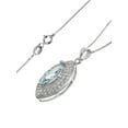 thumbnail image 3 of ELYA Jewelry Women's Marquise-Cut Cubic Zirconia Sterling Silver Necklace, 3 of 4