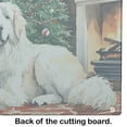 thumbnail image 3 of Great Pyrenees Cozy Christmas Glass Cutting Board Large 12 in x 15 in, 3 of 5