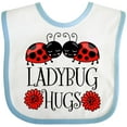 thumbnail image 3 of Inktastic Ladybug Hugs Cute Pair of Ladybugs Boys or Girls Baby Bib, 3 of 4