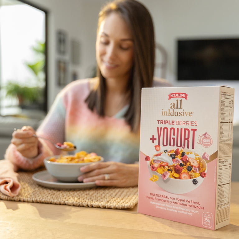 All-Inklusive Triple Berries Yogurt Dry Cereal Mix, Crunchy