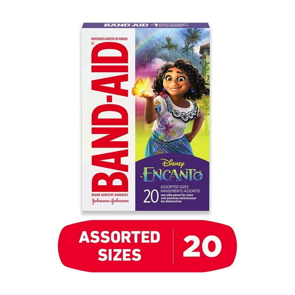 Band-Aid Brand Bandages for Kids, Encanto Characters, Assorted, 20 Count