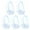 White, variant on Eease 5 Boxes Unisex Silicone Swim Nose Clips - Waterproof Training Protector