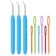 Knitting Loom Hooks Set ,Picks + 3 wool needles for Knitting Knitter Crafts Random Color