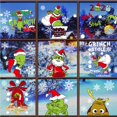 thumbnail image 1 of Wosthever Navidad ventana estática dibujos animados 9 Uds pegatinas para ventana Giass Oficina casa habitación invierno fiesta vacaciones decoración Kits de decoración para fiestas Wosthever HA038522-00, 1 of 6