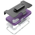 thumbnail image 3 of Aggxpf Galaxy A14 5G Case Screen Protector, Phone Case with Belt-Clip Holster, Military Grade Full Body Protection Case, Purple, 3 of 5
