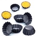 thumbnail image 1 of 12 mini tartaletas en forma de quiche | Moldes para pasteles | Molde Molde Redondo para Hornear con Revestimiento Antiadherente - Negro Xemadio ZH-279-1, 1 of 8