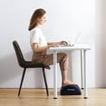 thumbnail image 3 of Foot Rest for Under Desk at Work, 2 Heights Adjustable Footrest with Height Memory Foam for Office, Home, Airplane, Travel - Office Desk Chair（Blue）, 3 of 8