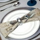 thumbnail image 5 of Plato de cena decorativo NikouMX 50 platos de plástico Bronceado plateado 16 cm 23 cm, 5 of 7
