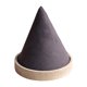 thumbnail image 1 of Expositor de pulseras y relojes con forma de cono, soporte para coleteros, base de madera para joyería. Gris, 1 of 7