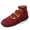 Red, variant on CHICVOMEY Women's Ankle Strap Mary Jane Flats Suede Triple Buckle Closed Toe Flat Shoes Comfortable Non-Slip Casual Walking Shoes for Women Daily Wear