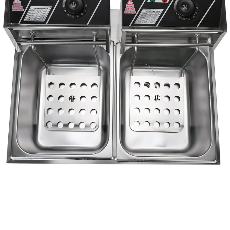 WeChef 5000W Electric Deep fryer Stainless Steel Black Deep Fryer with  Basket & Lid Capacity, 1 - Kroger