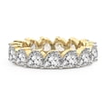 thumbnail image 2 of Pear Shape Lab Grown Diamond Danna Eternity Ring For Women | 6 Carat IGI Certified 14K Yellow Gold | FG-VS Quality Friendly Diamonds Eternity Ring Size 6.5, 2 of 5