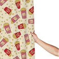 thumbnail image 3 of Shower Curtain, Cute Popcorn Red Waterproof Fabric Plastic Shower Curtain, Drying Fast Bathroom Curtain with 9 Buttonholes, Ruffle Shower Curtain 60x72in, 3 of 8