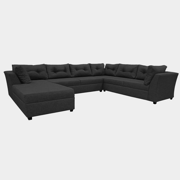 Sala Esquina Vancouver Invertida Curri Black - DC Inlab Muebles Modelo D