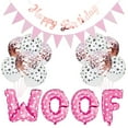 thumbnail image 1 of Pet Birthday Decoration Set Letter Paw Dog Latex Balloon Triangle Party Banner, 1 of 8