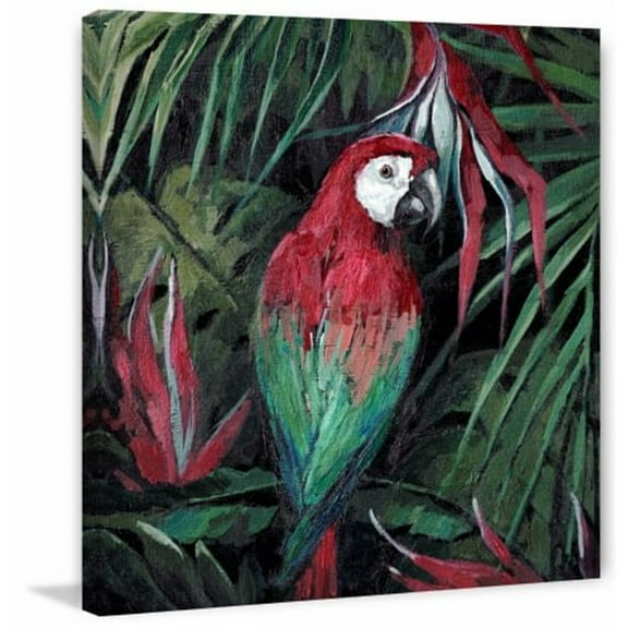 Marmont Hill Mh-Jultcn-51-C-24 24" X 24" "Jungle Parrot" Frameless Giclee Painting On