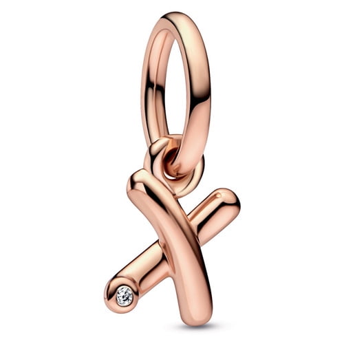 Pandora Letter X Script Alphabet Dangle Charm