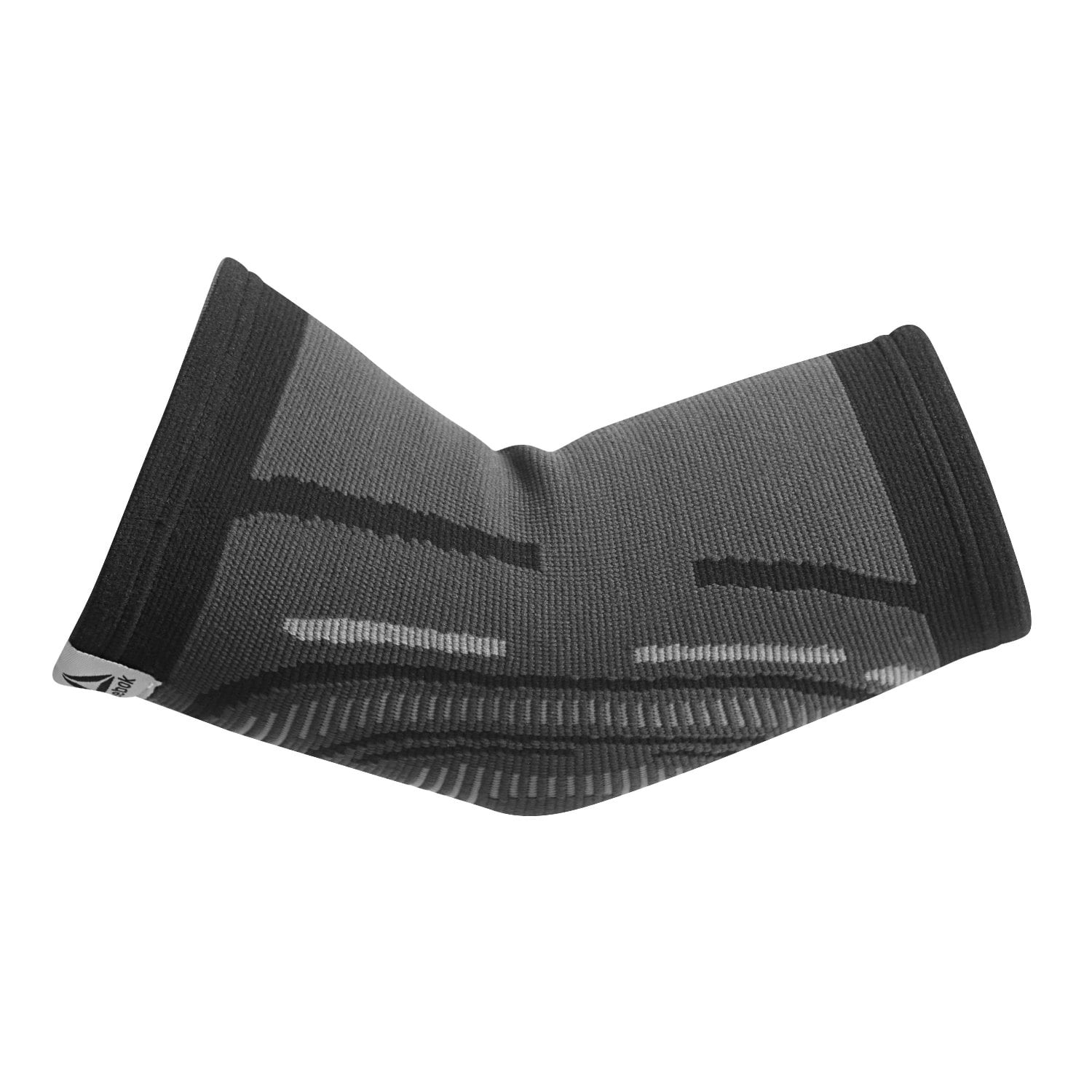 (2 pack) Reebok Delta Speedwick Knit Elbow Support, S/M - L/XL, Black, 4-Way Stretch, Moisture Wicking, Anti-Slip, Unisex
