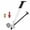 B, variant on High Pressure Shock Pump: Bike Shock Air Pump with Gauge for Fork and Rear Bicycle Suspension,Mini Mountain Bicycle Pump Fits Schrader Valve