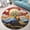 Cat10, variant on Round Area Rug, Gothic Non-Slip Floor Mat, Soft Washable Carpet for Living Room Bedroom Decor 24 Inch