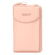 thumbnail image 1 of Cartera de cuero Bolso de hombro de cuero de PU Monedero Bolso bandolera Cartera Bolsa de almacenamiento para tarjetas de dinero, Rosa seitruly AP001028-04, 1 of 7