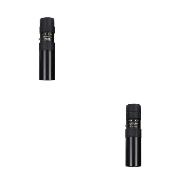 Methold Mini monocular pequeño telescopio de larga duración mano de obra fina foto monoculares ahorro de espacio alta resolución ajustable 10-300X 2piezas