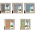 thumbnail image 4 of French Plaid Door Curtains for Door Window, Patio Glass Door Curtain Shade Covering for Privacy Tie Up Linen Kitchen Insulated Drapes, 4 of 5