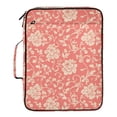 thumbnail image 2 of Haosy Accordion File Organizer Zipper Binder 500 Sheet 6-Tab Expanding File Folder Multi-Pocket 1.2 Inch 3 Ring Elegant Coral Flower Plant, 2 of 7
