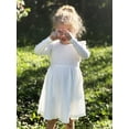 thumbnail image 6 of Arshiner Toddler Girl Dress Knitted Ruffle Sleeve Pocket Dresses A-Line Flared Fall Winter Dress, 6 of 6