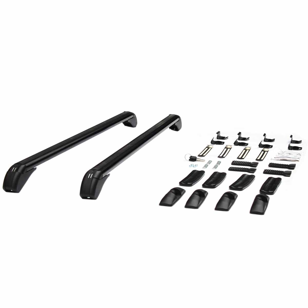 43.3" Universal Car Roof Rack Cross Bars with Lock 165 lbs Capacity