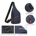 thumbnail image 6 of ROLKFUK Mens Waterproof Sling Bag for Travel, Commute, Everyday Carry Crossbody Backpack with Headphone Port, Reflective Strip, Lightweight Nylon Chest Pack, 6 of 6