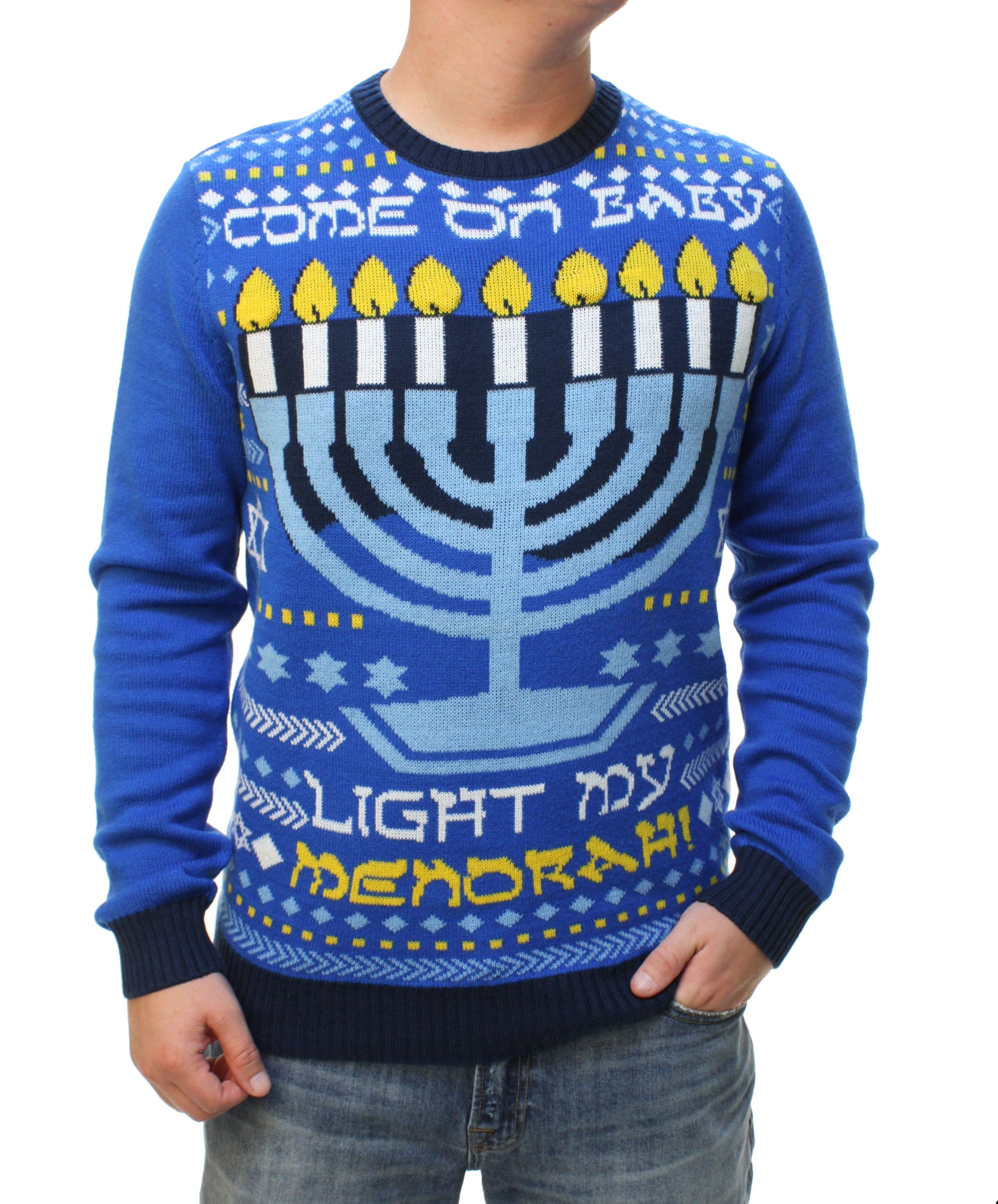 hanukkah sequin sweater