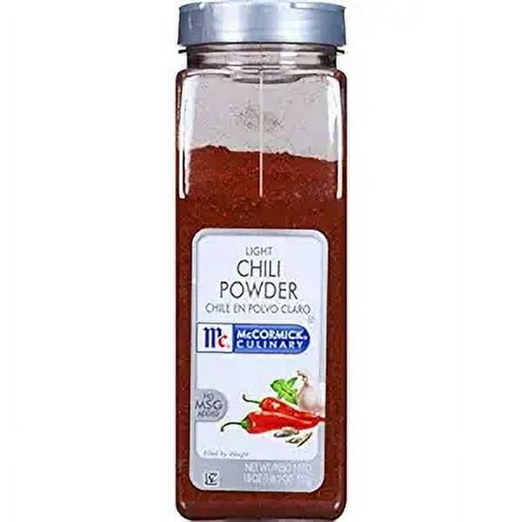 McCormick Light Chili Powder - 18 oz. container, 6 per case