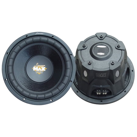 Lanzar MAXP154D Max Pro 15-Inch 2000-Watt Small-Enclosure Dual 4-Ohm Subwoofer