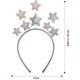 thumbnail image 2 of Diadema de flor de pascua, estrellas brillantes, diadema plateada y dorada para mujeres, niñas, accesorios para el cabello navideños, diadema para fiestas, cumpleaños, festivales, 2 of 5